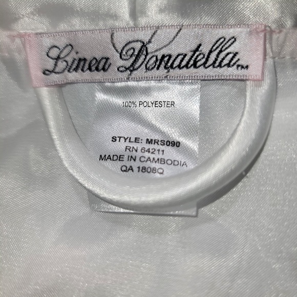 Linea Donatella Mrs Wrap Robe Babydoll ChemiseNightgown Set Sexy Romantic M Soft - Picture 16 of 16